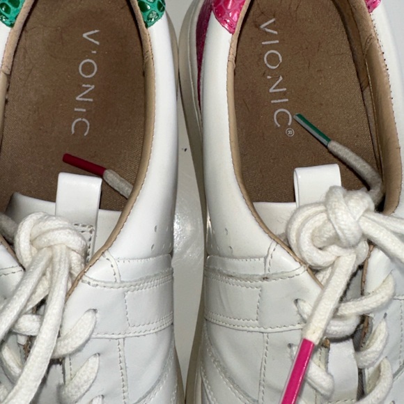 Vionic Simasa White Leather Shoes Orthotic Comfort Supportive Size 9 - Picture 13 of 14